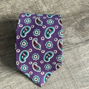 John Weitz vintage silk Paisley print tie